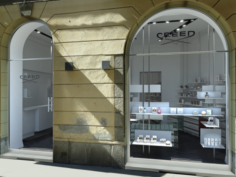 Rendering Concept Store per C+Farinaro Architetti