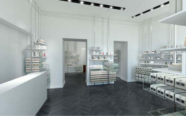 Rendering Concept Store per C+Farinaro Architetti